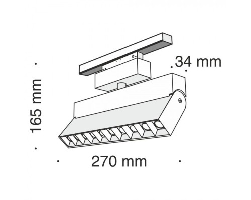 Трековый светильник Track lamps TR015-2-20W3K-B Maytoni Трековый светильник Track lamps TR015-2-20W3K-B Maytoni