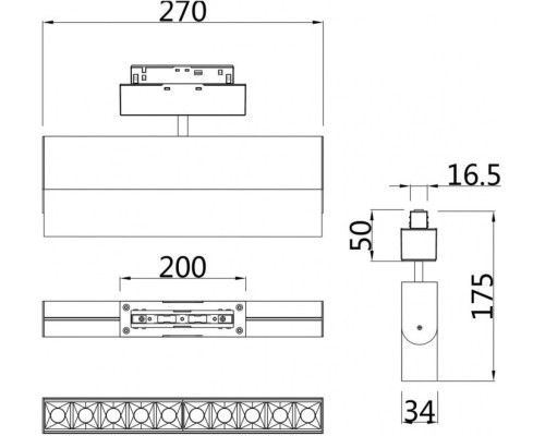 Трековый светильник Points TR015-2-20W4K-W Maytoni Трековый светильник Points TR015-2-20W4K-W Maytoni