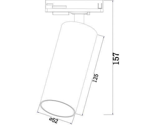 Трековый светильник Track Lamps TR021-1-12W4K Maytoni Трековый светильник Track Lamps TR021-1-12W4K Maytoni
