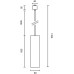 Трековый светильник Focus TR025-1-GU10-B Maytoni