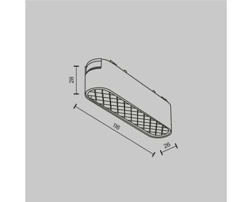 Трековый светильник Basis Grid TR084-1-6W3K-W Maytoni Трековый светильник Basis Grid TR084-1-6W3K-W Maytoni