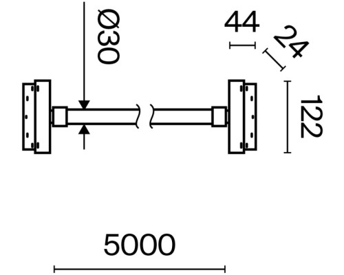 Трековый светильник Tau TR101-2-100W3K-B Maytoni Трековый светильник Tau TR101-2-100W3K-B Maytoni