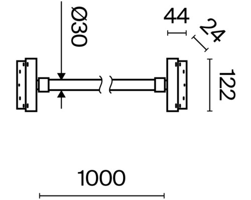 Трековый светильник Tau TR101-2-20W3K-B Maytoni Трековый светильник Tau TR101-2-20W3K-B Maytoni