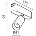 Трековый светильник Focus LED TR103-1-5W4K-M-B Maytoni