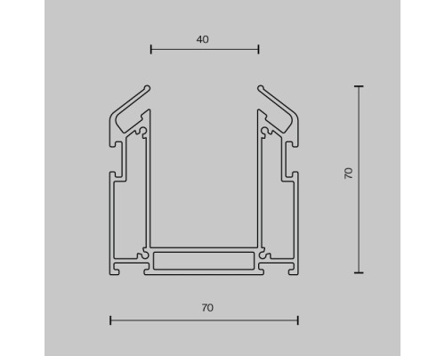Профиль Accessories for tracks Gravity TRA010MP-212S Maytoni Профиль Accessories for tracks Gravity TRA010MP-212S Maytoni