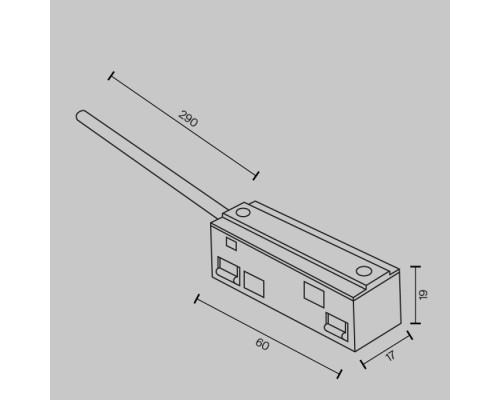 Подводы питания Accessories for tracks Exility TRA034B-42B-1 Maytoni Подводы питания Accessories for tracks Exility TRA034B-42B-1 Maytoni