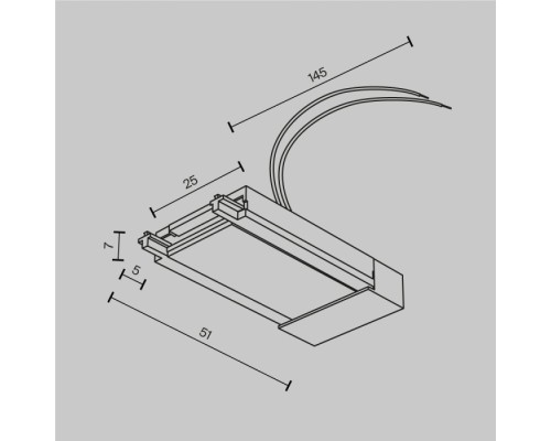 Питание боковое Accessories for tracks Radity TRA084B-11W Maytoni Питание боковое Accessories for tracks Radity TRA084B-11W Maytoni