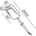 Питание боковое Magnetic track system Radity TRA084B-12W-200 Maytoni
