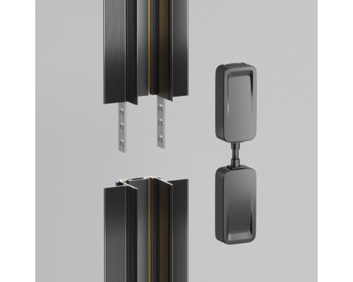 Прямой коннектор питания Magnetic track system Radity TRA084C-B-12 Maytoni Прямой коннектор питания Magnetic track system Radity TRA084C-B-12 Maytoni
