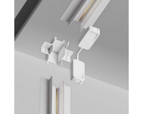 Соединитель угловой Magnetic track system Radity TRA084CT-12W Maytoni Соединитель угловой Magnetic track system Radity TRA084CT-12W Maytoni