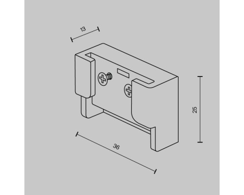 Заглушка Accessories for system Parity TRA130BECDuo-B Maytoni Заглушка Accessories for system Parity TRA130BECDuo-B Maytoni