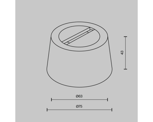 Чаша для двойного вывода ленты Accessories for system Parity TRA130CRDuo-B Maytoni Чаша для двойного вывода ленты Accessories for system Parity TRA130CRDuo-B Maytoni