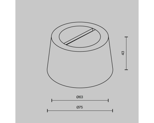 Потолочная чаша накладная с коннектором питания Accessories for system Parity TRA130RSC-1B Maytoni Потолочная чаша накладная с коннектором питания Accessories for system Parity TRA130RSC-1B Maytoni