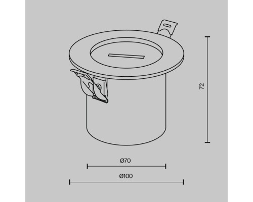 Потолочная чаша встраиваемая с коннектором питания Accessories for system Parity TRA130RSC-2B Maytoni Потолочная чаша встраиваемая с коннектором питания Accessories for system Parity TRA130RSC-2B Maytoni