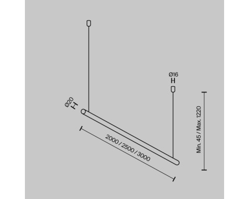 Подвес для штанги Accessories for system Parity TRA130SWK-B Maytoni Подвес для штанги Accessories for system Parity TRA130SWK-B Maytoni