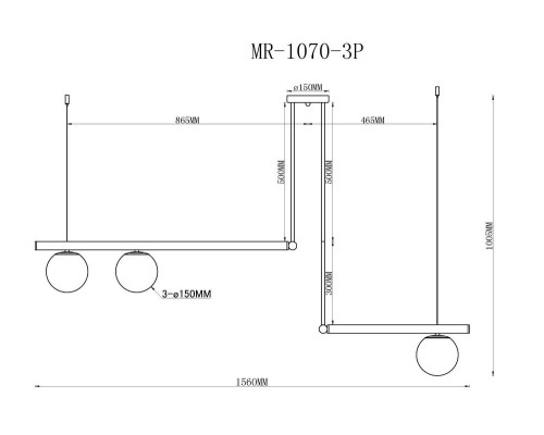 Подвесной светильник Jenifer MR1070-3P MyFar Подвесной светильник Jenifer MR1070-3P MyFar
