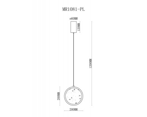 Подвесной светильник Lora MR1081-PL MyFar Подвесной светильник Lora MR1081-PL MyFar