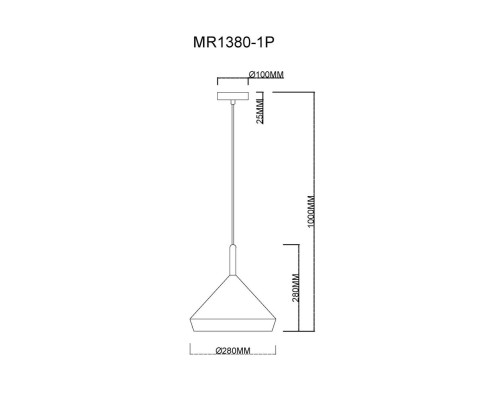 Подвесной светильник Adele MR1380-1P MyFar Подвесной светильник Adele MR1380-1P MyFar