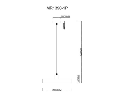 Подвесной светильник Ria MR1390-1P MyFar Подвесной светильник Ria MR1390-1P MyFar