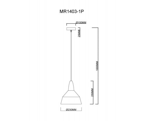 Подвесной светильник Brigitte MR1403-1P MyFar Подвесной светильник Brigitte MR1403-1P MyFar