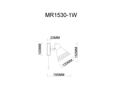 Бра Chilly MR1530-1W MyFar Бра Chilly MR1530-1W MyFar