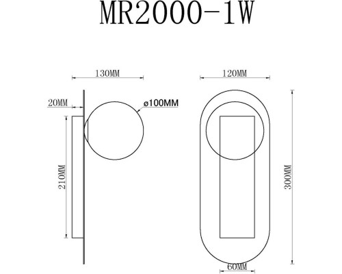 Настенный светильник July MR2000-1W MyFar Настенный светильник July MR2000-1W MyFar