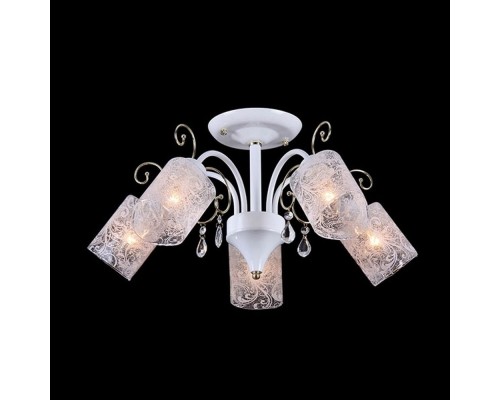 Потолочная люстра 10856 10856/5C WHITE GOLD Natali Kovaltseva Потолочная люстра 10856 10856/5C WHITE GOLD Natali Kovaltseva