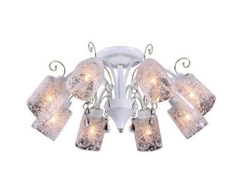 Потолочная люстра 10856 10856/8C WHITE GOLD Natali Kovaltseva Потолочная люстра 10856 10856/8C WHITE GOLD Natali Kovaltseva