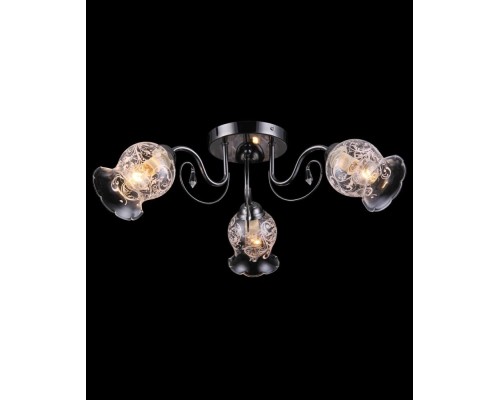 Потолочная люстра 11432 11432/3С DARK CHROME Natali Kovaltseva Потолочная люстра 11432 11432/3С DARK CHROME Natali Kovaltseva