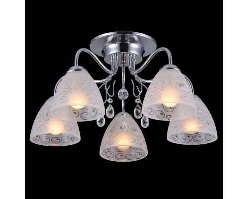 Потолочная люстра 11453 11453/5C CHROME Natali Kovaltseva Потолочная люстра 11453 11453/5C CHROME Natali Kovaltseva