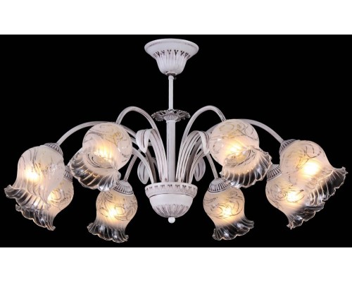 Потолочная люстра Arezzo AREZZO 11412/8C COFFEE IVORY Natali Kovaltseva Потолочная люстра Arezzo AREZZO 11412/8C COFFEE IVORY Natali Kovaltseva