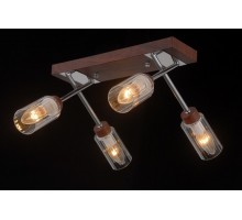 Потолочная люстра Helsinki Wood HELSINKI WOOD 81043-4C WOOD,CHROME Natali Kovaltseva
