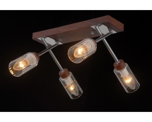 Потолочная люстра Helsinki Wood HELSINKI WOOD 81043-4C WOOD,CHROME Natali Kovaltseva Потолочная люстра Helsinki Wood HELSINKI WOOD 81043-4C WOOD,CHROME Natali Kovaltseva