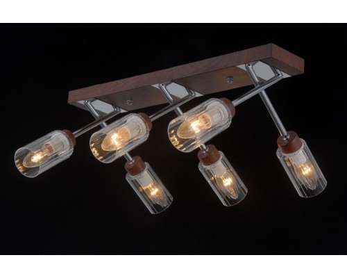 Потолочная люстра Helsinki Wood HELSINKI WOOD 81043-6C WOOD,CHROME Natali Kovaltseva Потолочная люстра Helsinki Wood HELSINKI WOOD 81043-6C WOOD,CHROME Natali Kovaltseva