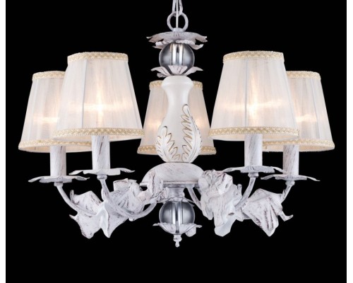 Подвесная люстра Lady LADY 70043-5C WHITE GOLD Natali Kovaltseva Подвесная люстра Lady LADY 70043-5C WHITE GOLD Natali Kovaltseva