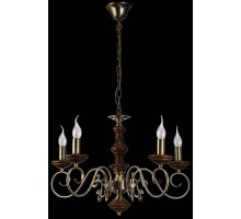Подвесная люстра Luxury Wood LUXURY WOOD 11357/5C ANTIQUE,WALNUT Natali Kovaltseva