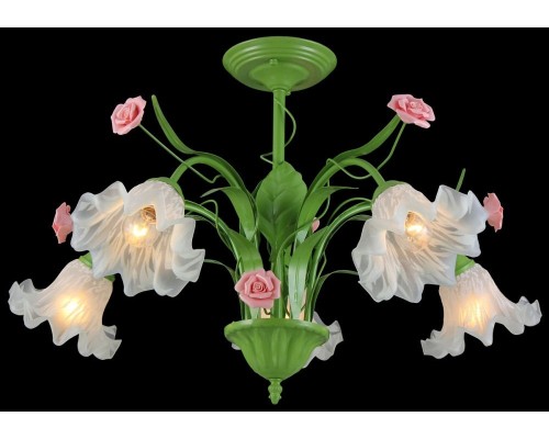 Потолочная люстра Rose ROSE 11462/5C GREEN Natali Kovaltseva Потолочная люстра Rose ROSE 11462/5C GREEN Natali Kovaltseva