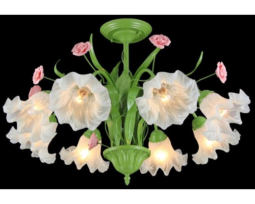 Потолочная люстра Rose ROSE 11462/8C GREEN Natali Kovaltseva Потолочная люстра Rose ROSE 11462/8C GREEN Natali Kovaltseva