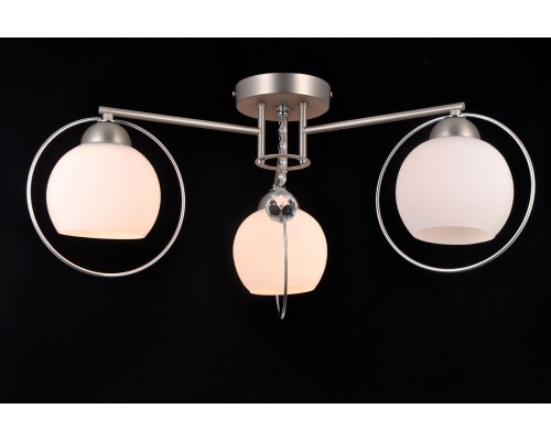 Потолочная люстра Sphere Ii SPHERE II 81051-3C SATIN NICKEL Natali Kovaltseva Потолочная люстра Sphere Ii SPHERE II 81051-3C SATIN NICKEL Natali Kovaltseva