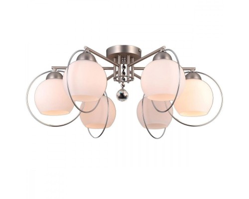 Потолочная люстра Sphere Ii SPHERE II 81051-6C SATIN NICKEL Natali Kovaltseva Потолочная люстра Sphere Ii SPHERE II 81051-6C SATIN NICKEL Natali Kovaltseva