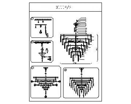 Подвесная люстра 31100 31118/S nickel Newport Подвесная люстра 31100 31118/S nickel Newport