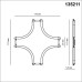 Соединитель X-образный Smal 135211 Novotech