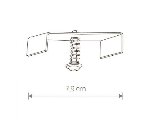 Трековое крепление Profile Recessed Fixing Set 8805 Nowodvorski Трековое крепление Profile Recessed Fixing Set 8805 Nowodvorski