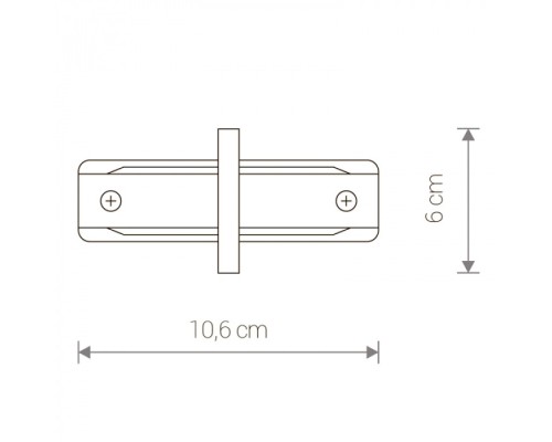 Коннектор Profile Recessed Straight Connector 8968 Nowodvorski Коннектор Profile Recessed Straight Connector 8968 Nowodvorski