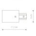 Питание боковое Profile Recessed Power End Cap 8973 Nowodvorski