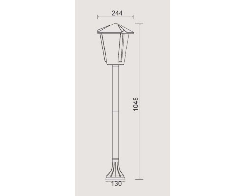 Наземный фонарь SEUL 11253SH Gr Oasis Light Наземный фонарь SEUL 11253SH Gr Oasis Light