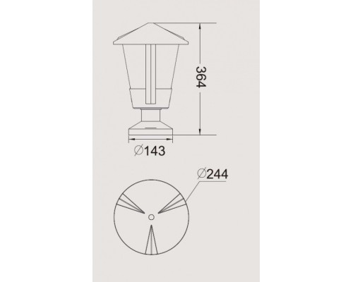 Наземный фонарь 1254S Gr Oasis Light Наземный фонарь 1254S Gr Oasis Light