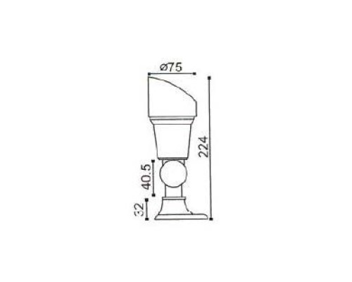 Прожектор уличный 12618 Bl Oasis Light Прожектор уличный 12618 Bl Oasis Light
