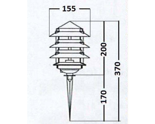 Грунтовый светильник  12622 Bl Oasis Light