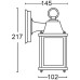 Настенный фонарь уличный FRANKFURT 15806 Gb Oasis Light